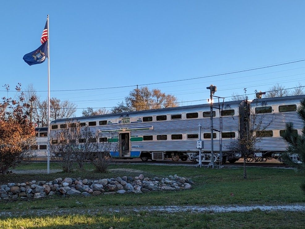 One of several MiTrain gallery car at the Steam Railroading Institute in Owosso