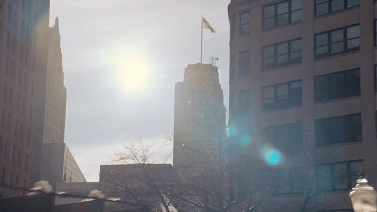 The Guardian Building in Detroit as seen in the opening frame of the episode