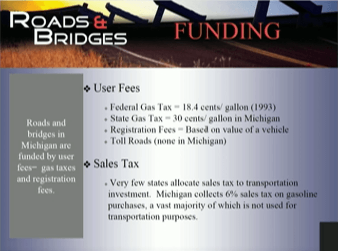 An overview of how roads and bridges are funded.