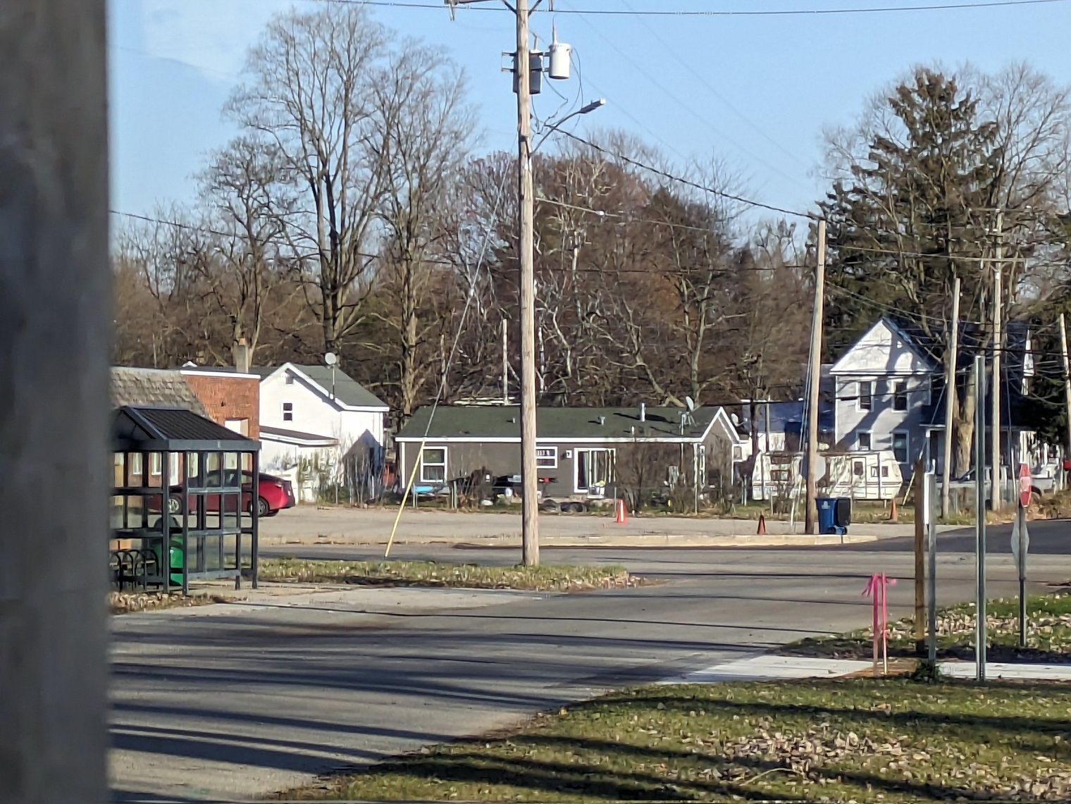 Bus shelter for Trails passengers