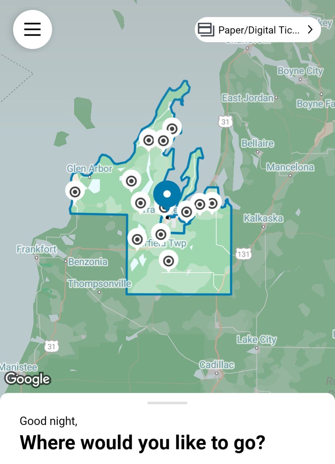 Flex zone spans the entirety of Grand Traverse County and then some