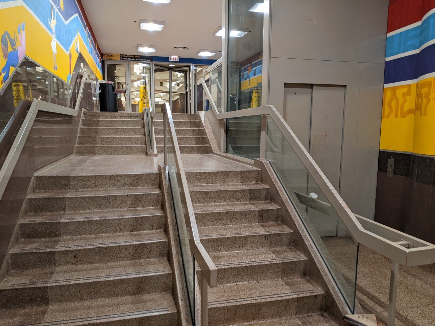 Stairway to the Chicago Pedway