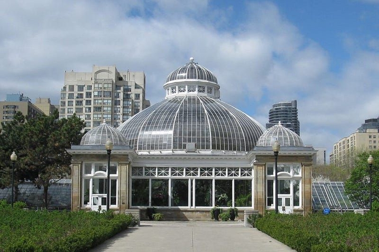 A street view image of the conservatory by day