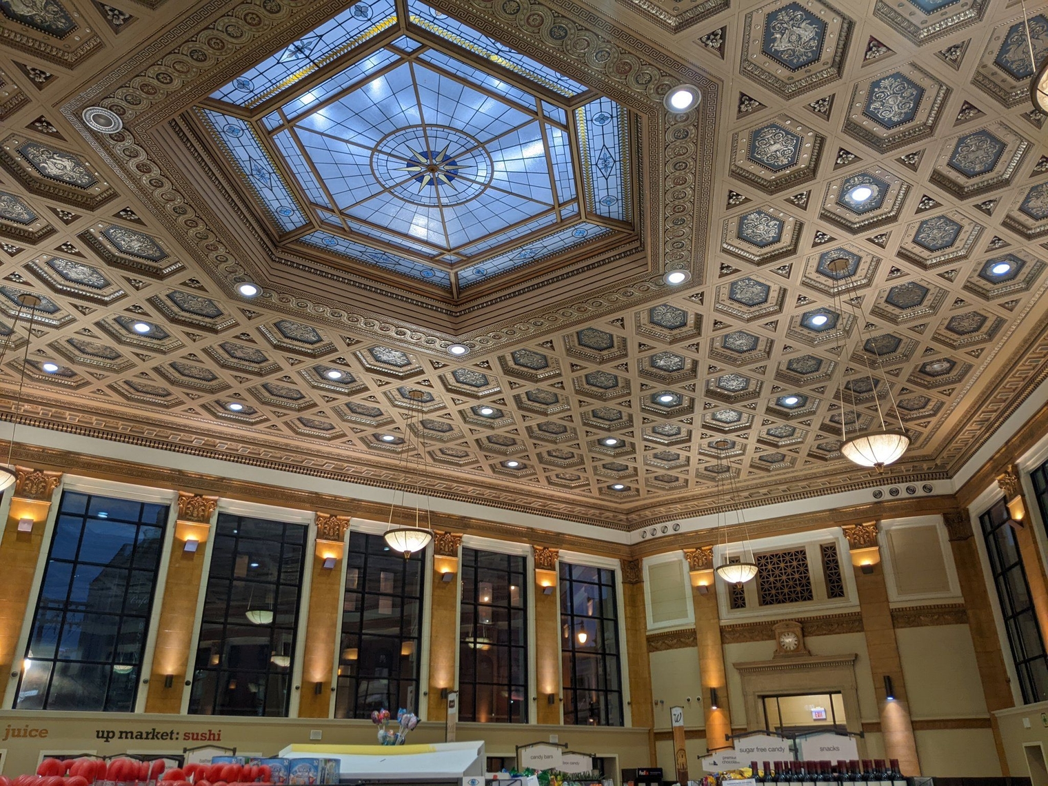 Bank lobby converted into a pharmacy