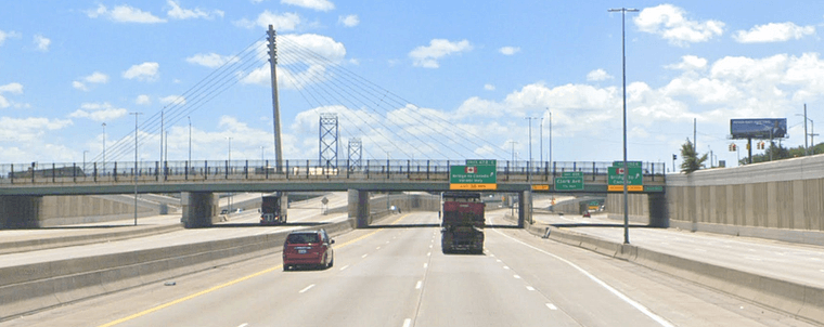 The Ambassador Bridge exit