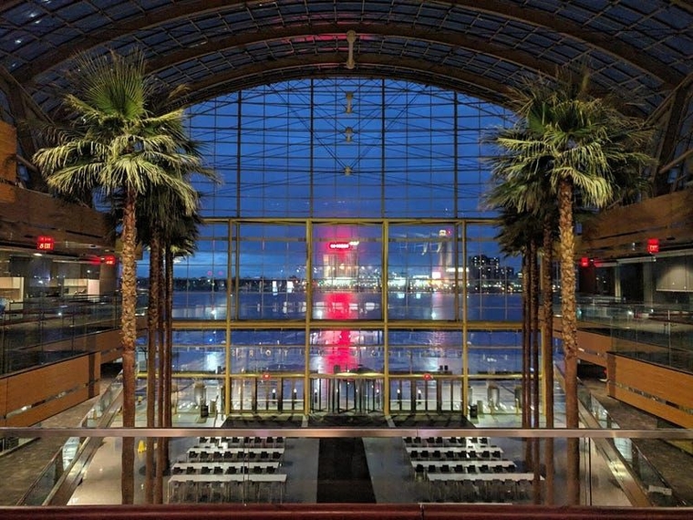 My own photo of the Wintergarden inside the RenCen