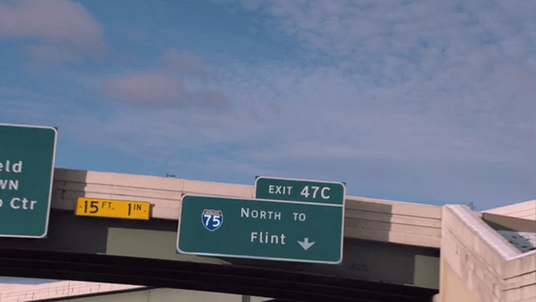 Exit 47C: 75 North to Flint