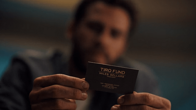 The Tiro Fund embossed business card.