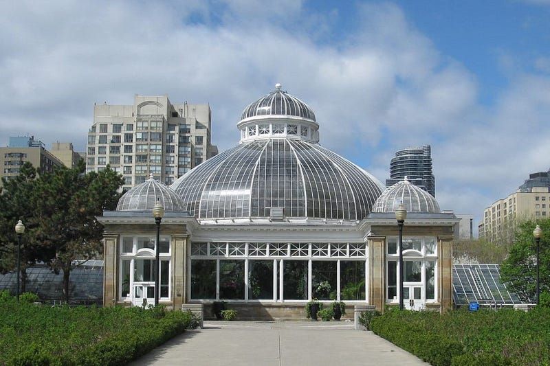 A street view image of the conservatory by day