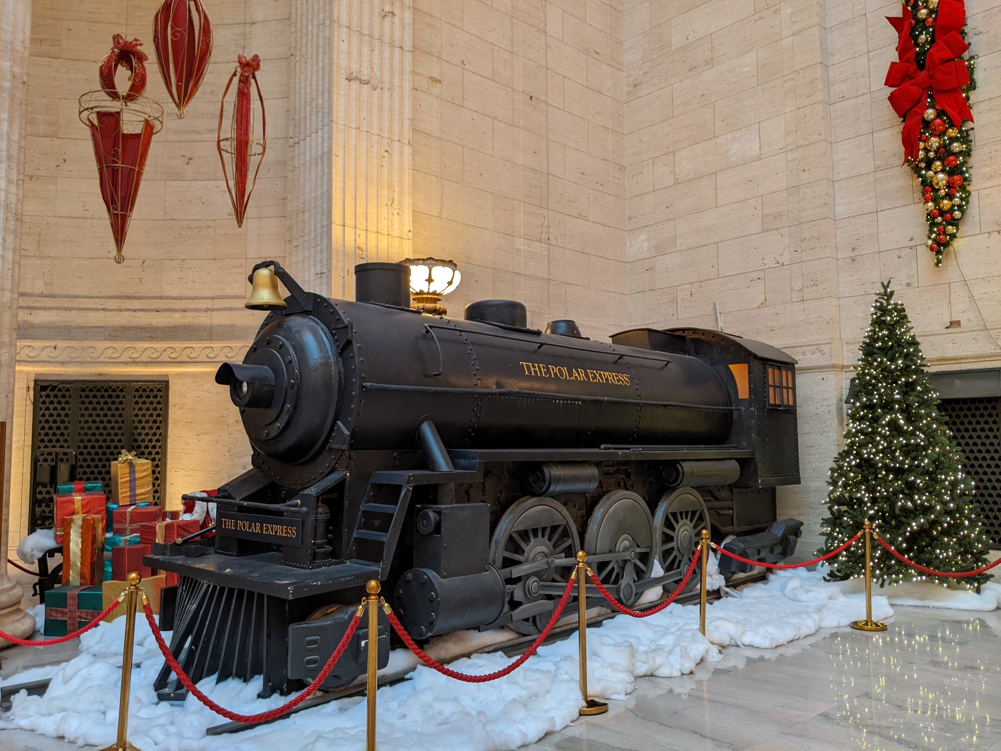 Polar Express decoration in Union Station